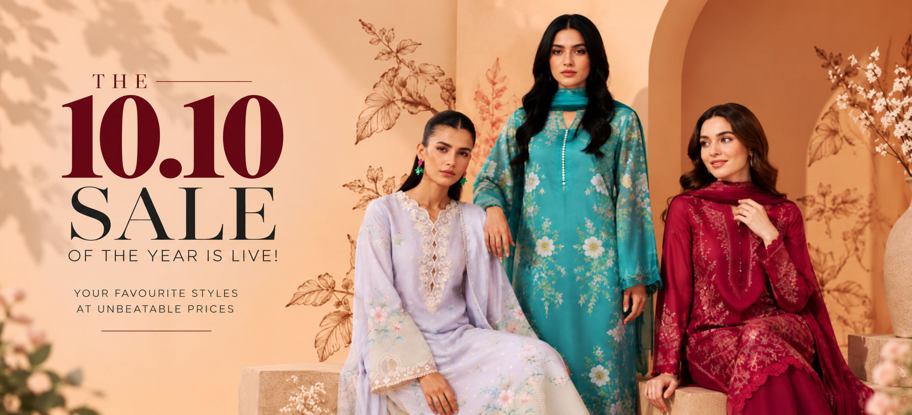 The 10.10 Sale Editorial Fashion Banner